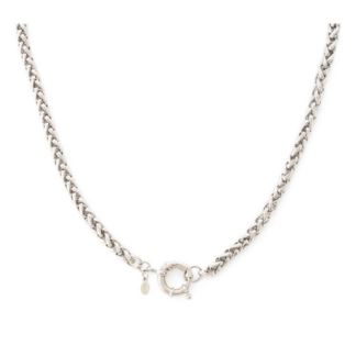 Rhodium plated signoretti necklace