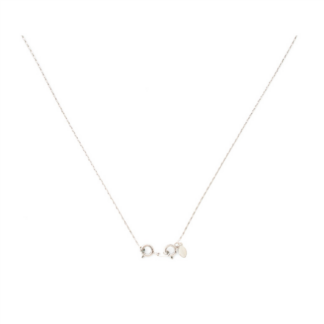 Rhodium plated necklace