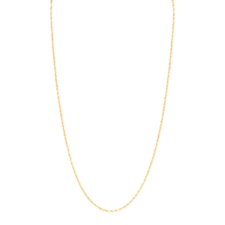 24ct gold plated twisted-leaf necklace