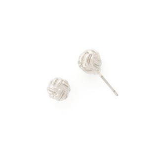 Rhodium plated earrings