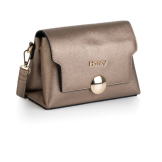 Bronze metallic handbag