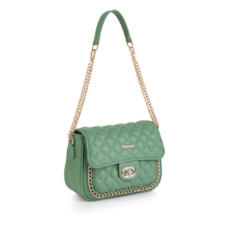 Pistachio quilted handbag