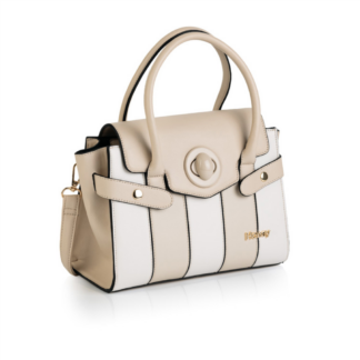 Beige and cream handbag